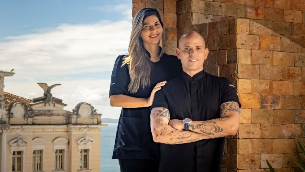 Baio recebe Fabrício Lemos e Lisiane Arouca, do Origem (BA)